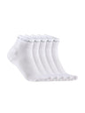 Active Mid Sock 5-Pack - White - Front