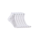 Active Mid Sock 5-Pack - White - Front