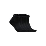 Active Mid Sock 5-Pack - Black - Front