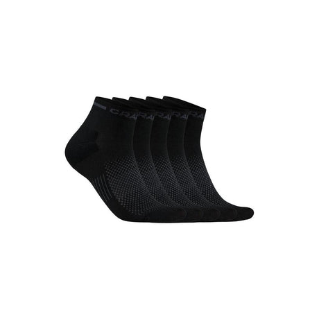 Active Mid Sock 5-Pack - Black - Front