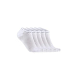 Active Shaftless Sock 5-Pack - White - Front