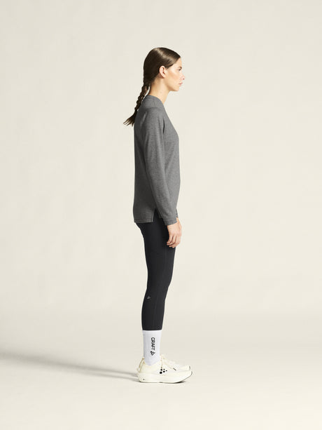 Layers Thermal Mesh Cn W - Dark Grey Melange - Closeup 2