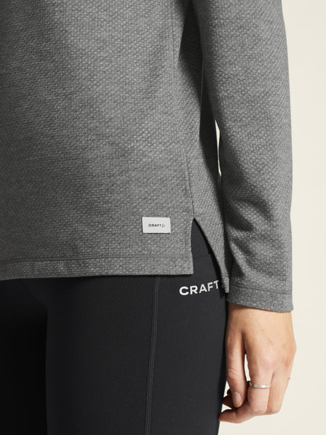 Layers Thermal Mesh Cn W - Dark Grey Melange - Closeup 6