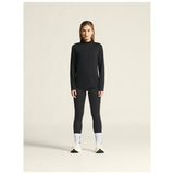 Flow Mn Ls W - Black Melange - Closeup 1