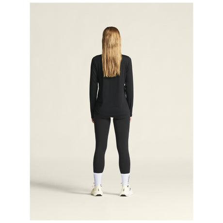 Flow Mn Ls W - Black Melange - Closeup 3