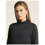 Flow Mn Ls W - Black Melange - Closeup 5