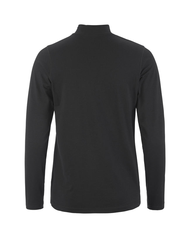 Flow Mn Ls W - Black Melange - Back