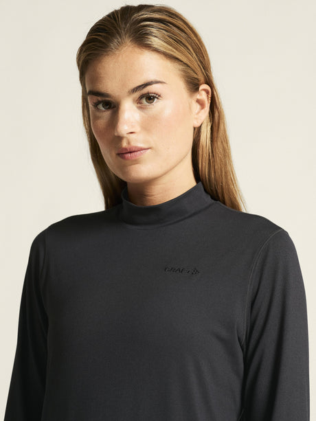 Flow Mn Ls W - Black Melange - Closeup 5