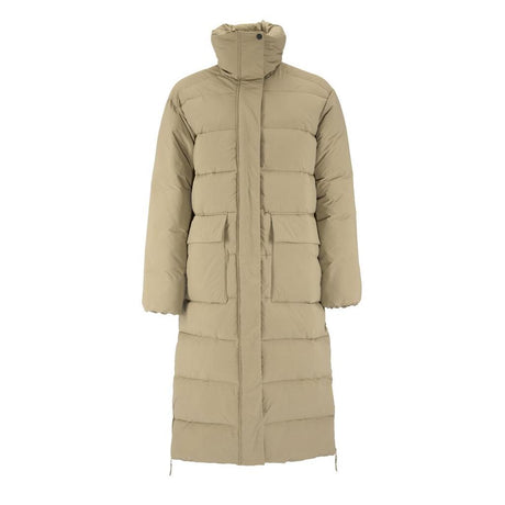 Urban Long Padded Coat W - Taupe - Front