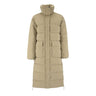 Urban Long Padded Coat W - Taupe - Front