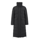 Urban Long Padded Coat W - Black - Front