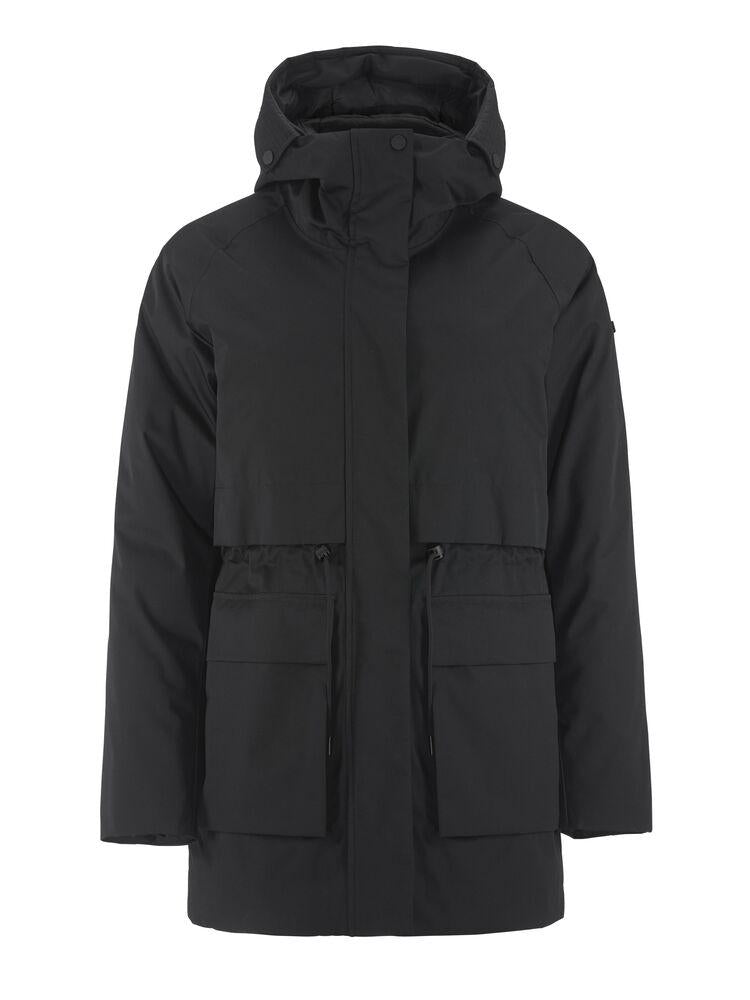 Urban Padded Parka W - Black - Front