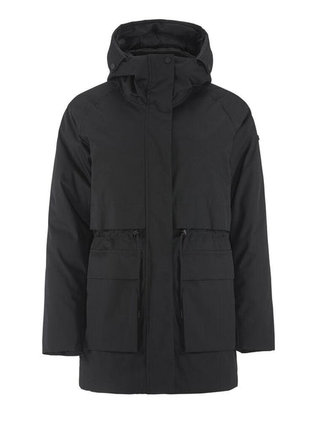 Urban Padded Parka W - Black - Front