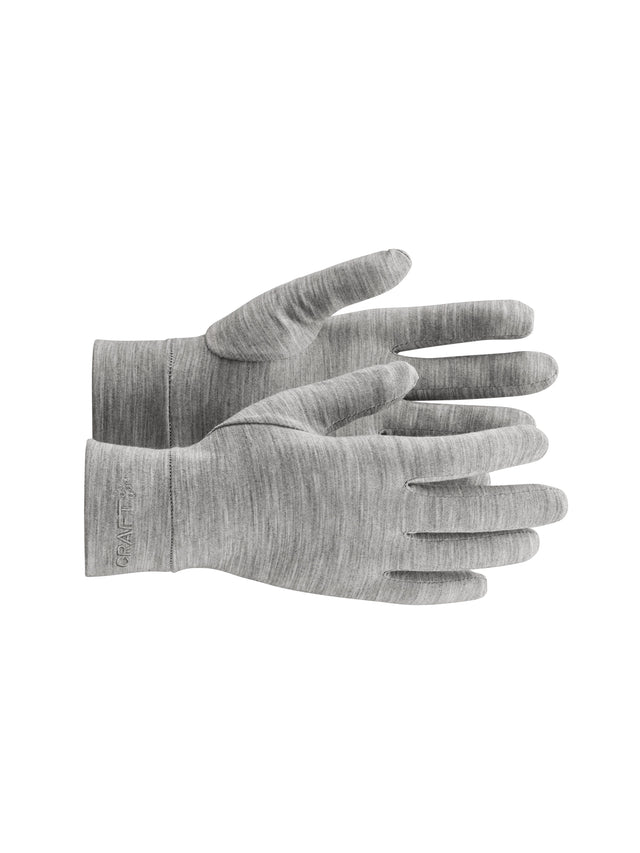 Essence Wool Light Glove - Grey Melange - Front