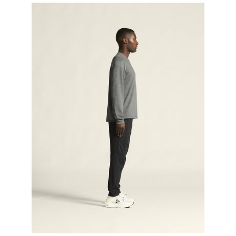 Athleisure Layers Dry Thermal Mesh M - Dark Grey Melange - Closeup 2