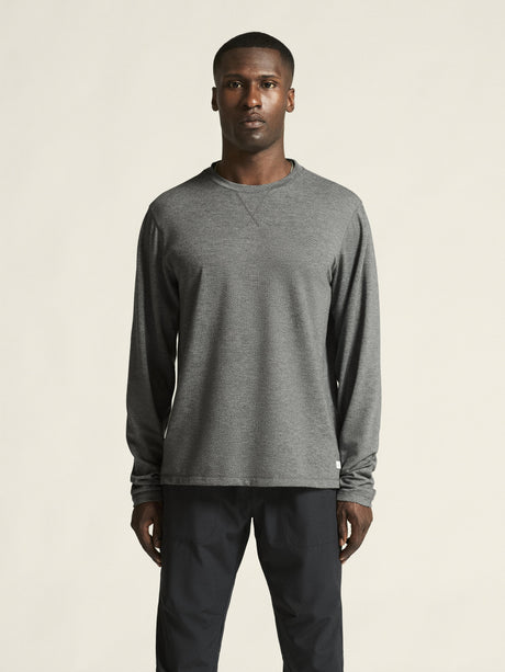Athleisure Layers Dry Thermal Mesh M - Dark Grey Melange - Closeup 4