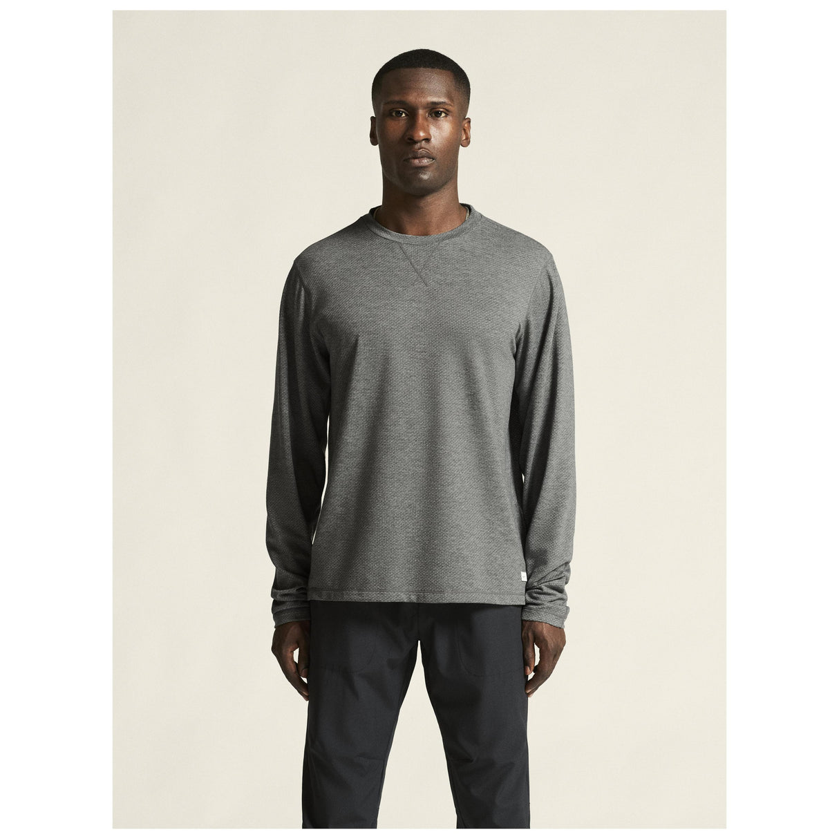Athleisure Layers Dry Thermal Mesh M - Dark Grey Melange - Closeup 4