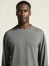 Athleisure Layers Dry Thermal Mesh M - Dark Grey Melange - Closeup 5