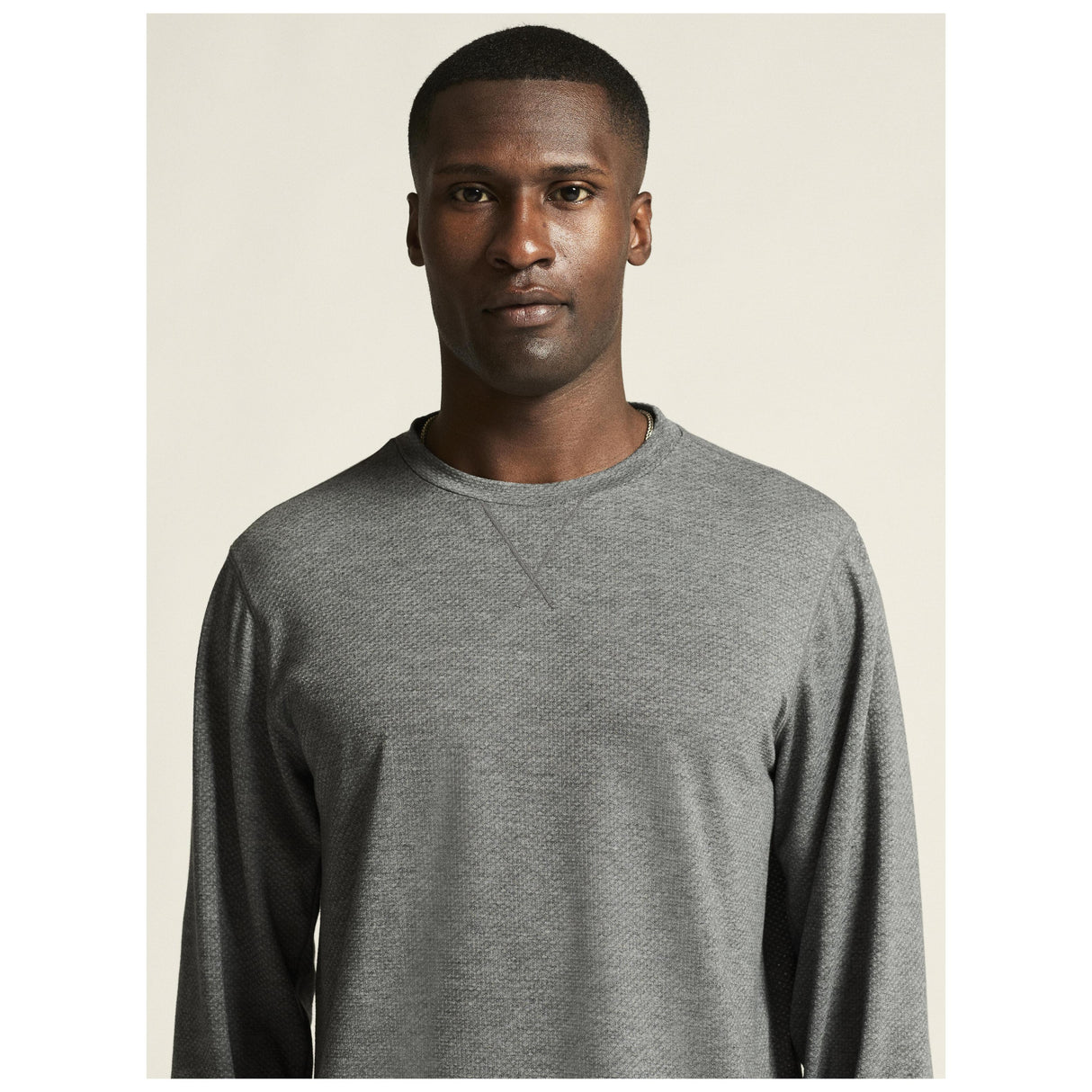 Athleisure Layers Dry Thermal Mesh M - Dark Grey Melange - Closeup 5