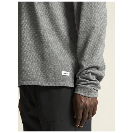 Athleisure Layers Dry Thermal Mesh M - Dark Grey Melange - Closeup 6