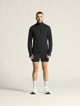 Flow Hz Ls M - Black Melange - Closeup 1