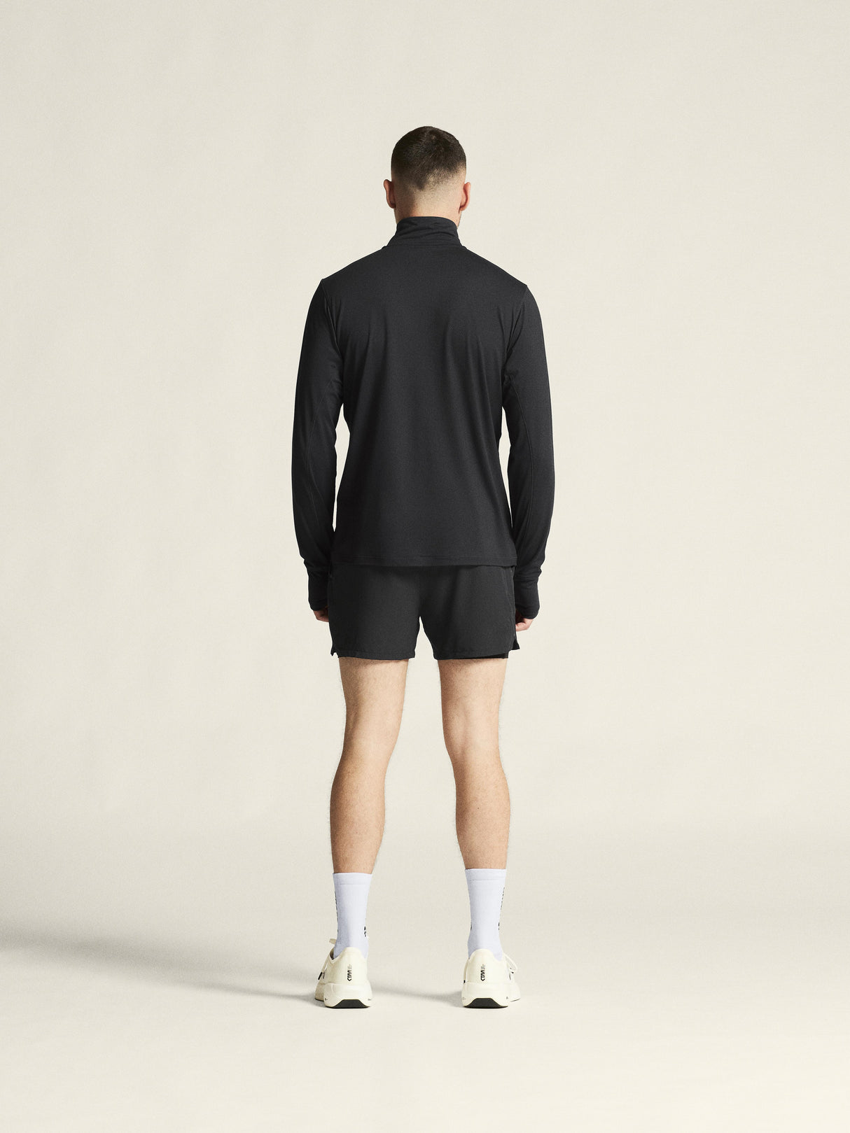 Flow Hz Ls M - Black Melange - Closeup 3