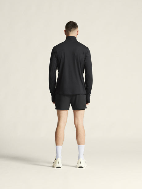 Flow Hz Ls M - Black Melange - Closeup 3