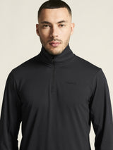 Flow Hz Ls M - Black Melange - Closeup 5