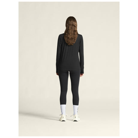 Layers Hz Ls W - Black Melange - Closeup 3