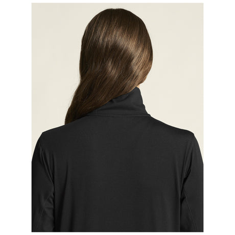 Layers Hz Ls W - Black Melange - Closeup 6