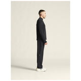 Flow Mn Ls M - Black Melange - Closeup 2