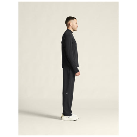 Flow Mn Ls M - Black Melange - Closeup 2