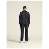 Flow Mn Ls M - Black Melange - Closeup 3