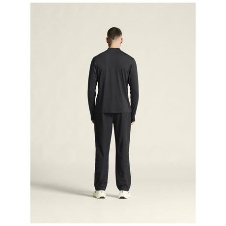 Flow Mn Ls M - Black Melange - Closeup 3