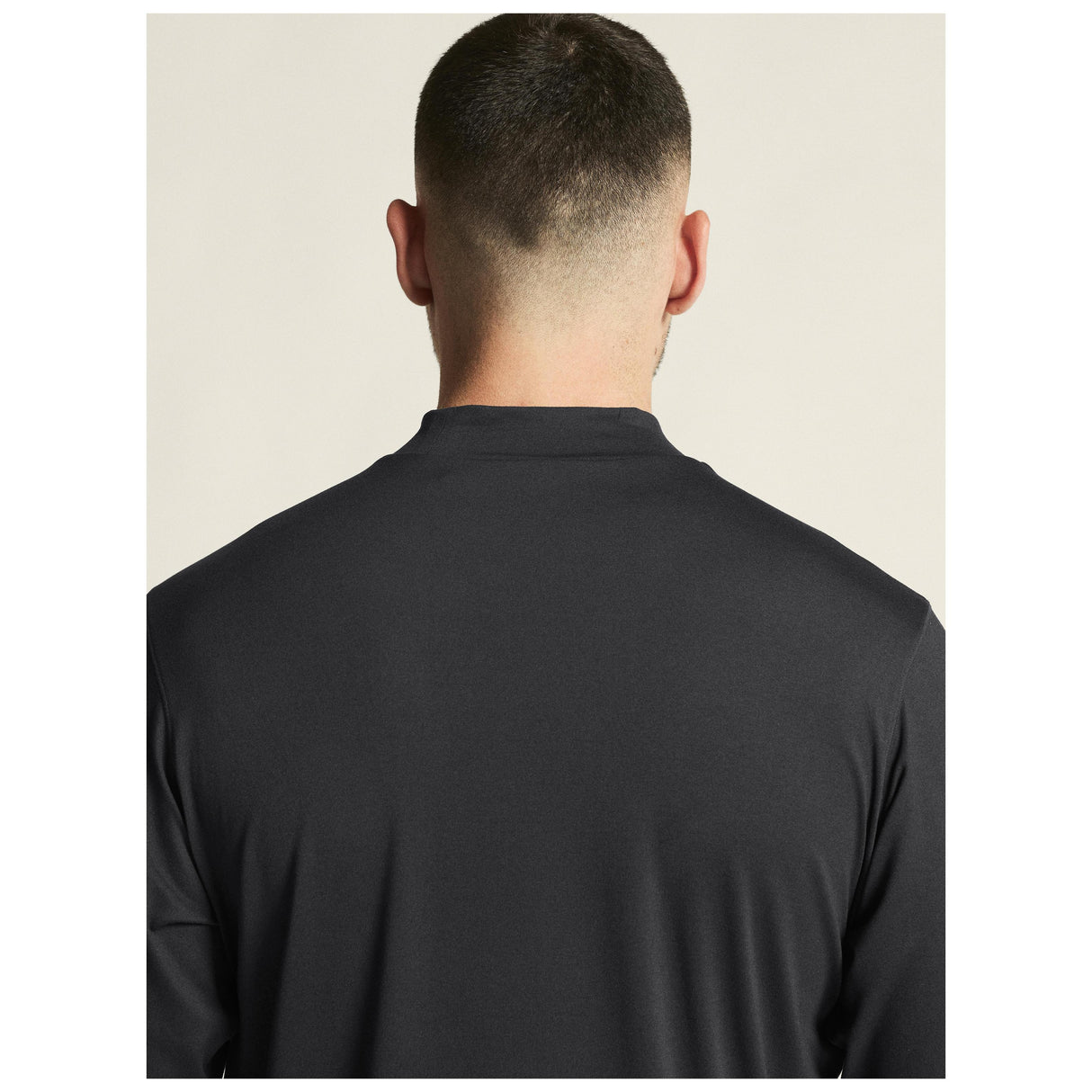 Flow Mn Ls M - Black Melange - Closeup 6