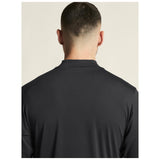 Flow Mn Ls M - Black Melange - Closeup 6