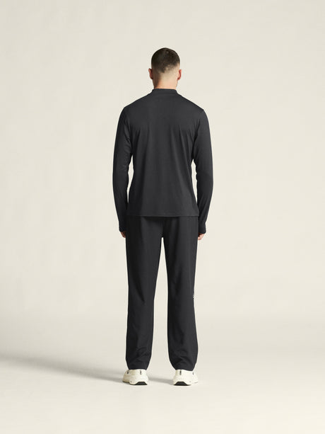 Flow Mn Ls M - Black Melange - Closeup 3