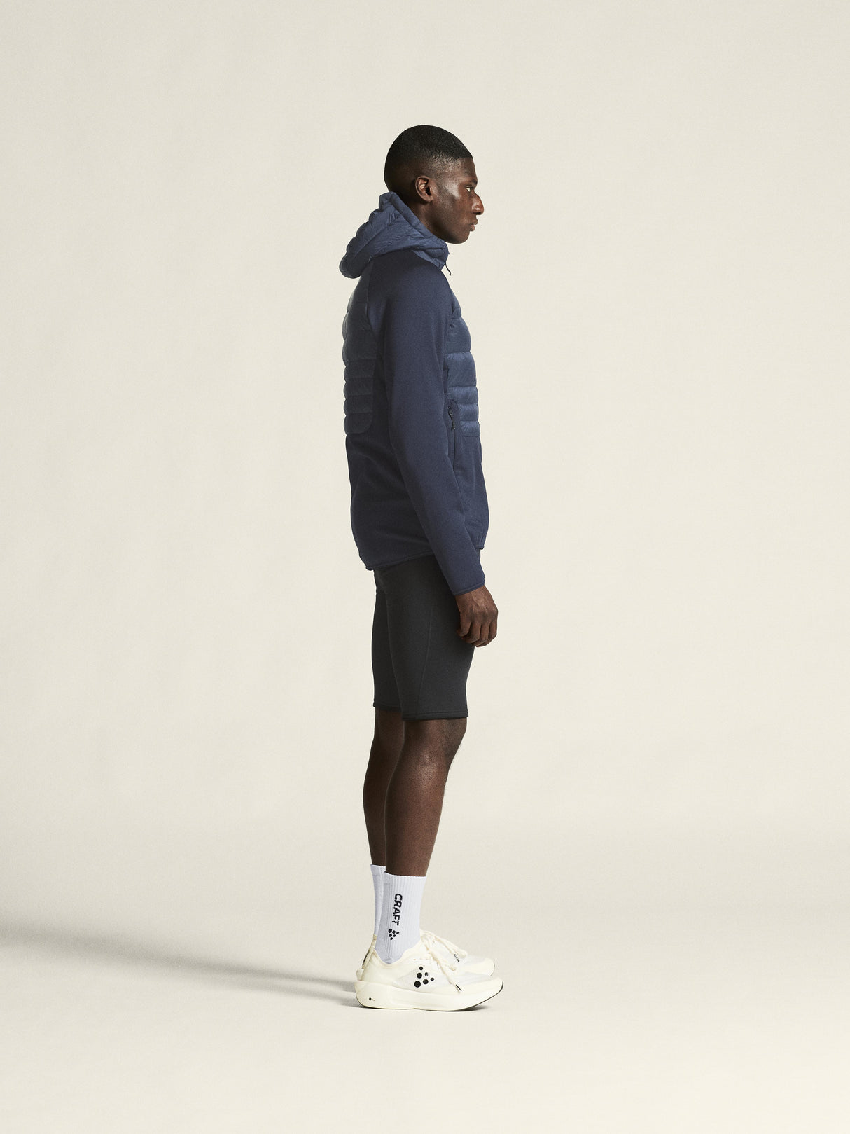 Explore Power Fleece Short Tights M - Black - Closeup 2