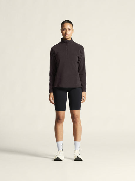 Explore Power Fleece Short Tights W - Black - Closeup 1