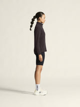 Explore Power Fleece Short Tights W - Black - Closeup 2