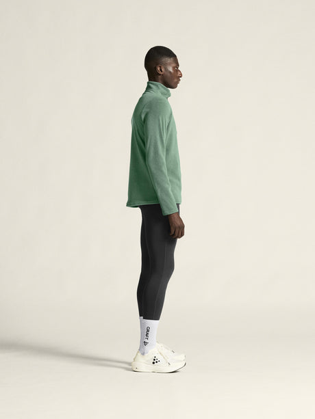 Explore Power Fleece Tights M - Black - Closeup 2