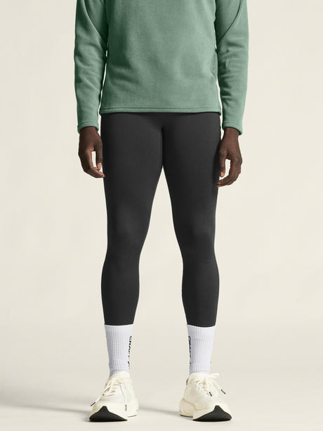 Explore Power Fleece Tights M - Black - Closeup 4