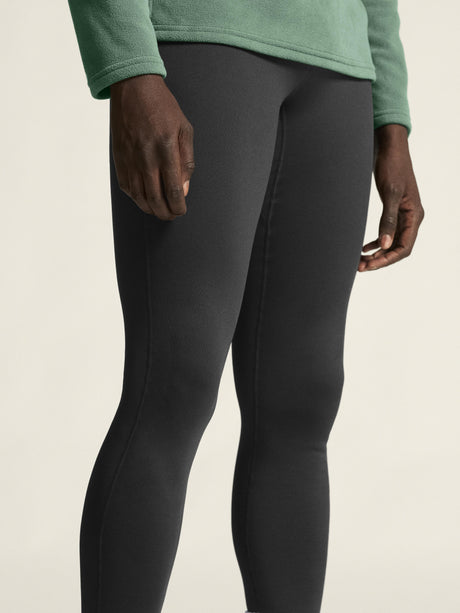 Explore Power Fleece Tights M - Black - Closeup 5
