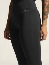 Explore Power Fleece Tights W - Black - Closeup 5