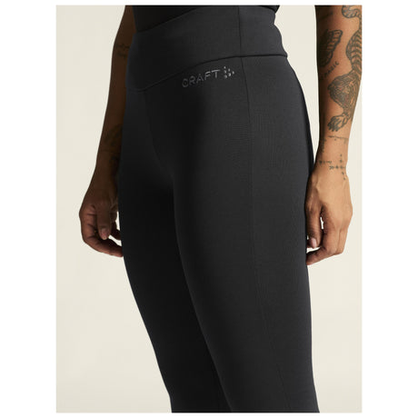 Explore Power Fleece Tights W - Black - Closeup 5