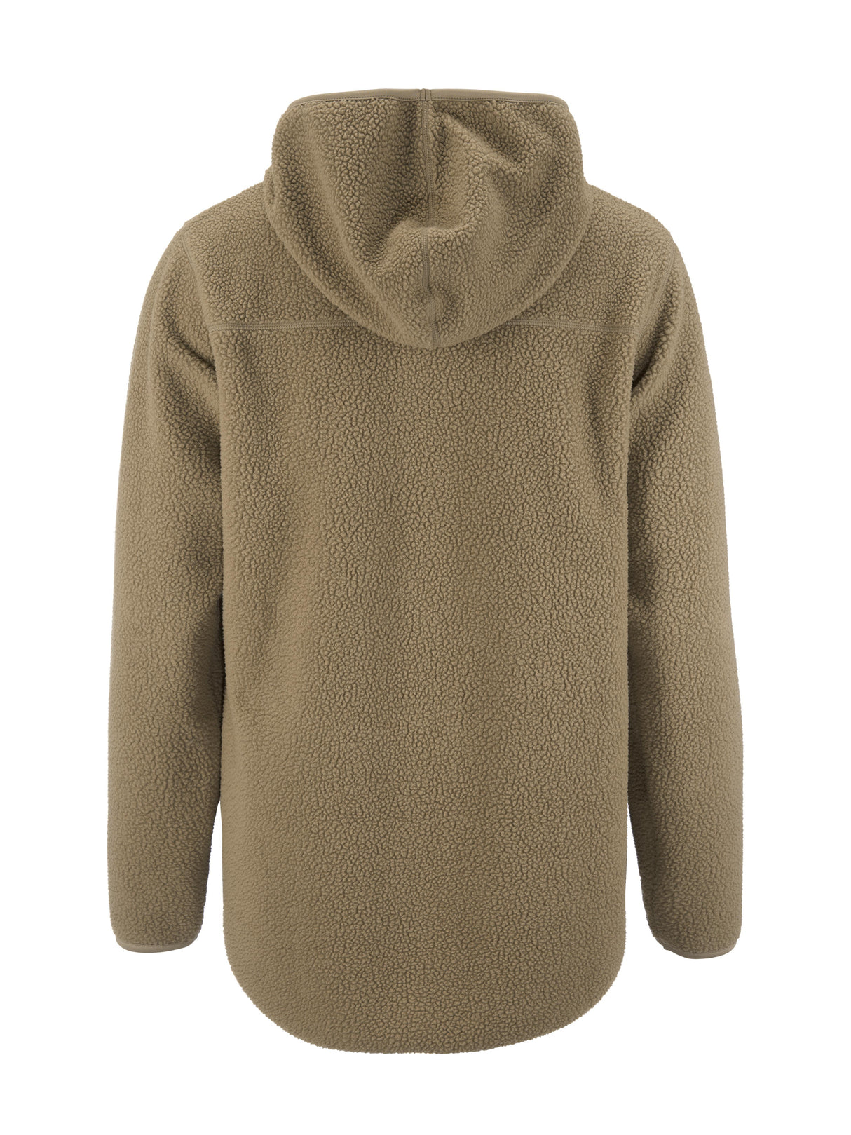 Join Pile Fleece Fz Hood W - Taupe - Back