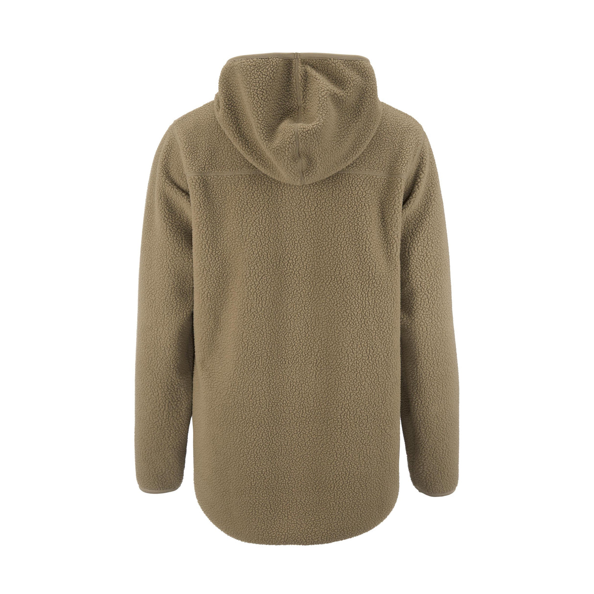 Join Pile Fleece Fz Hood W - Taupe - Back
