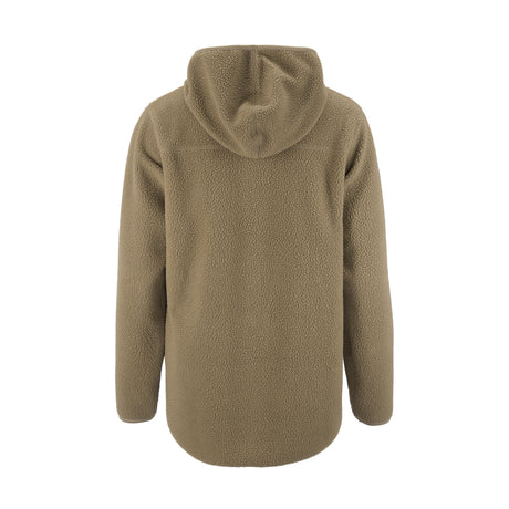 Join Pile Fleece Fz Hood W - Taupe - Back