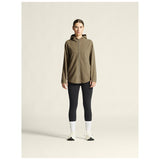 Join Pile Fleece Fz Hood W - Taupe - Closeup 1