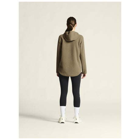 Join Pile Fleece Fz Hood W - Taupe - Closeup 3